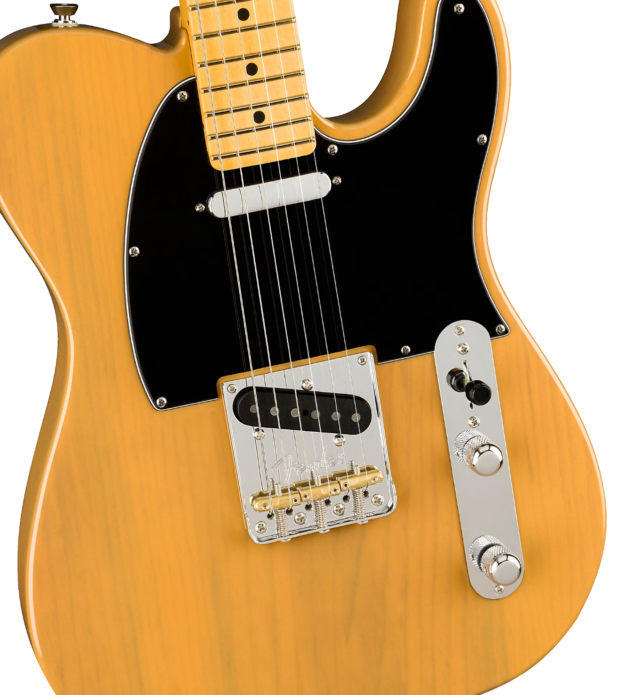 Fender American Professional II Telecaster Maple Fingerboard Electric Guitar Butterscotch Blonde