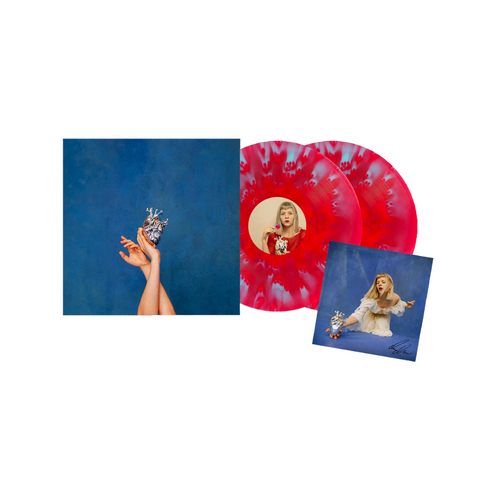 What Happened To The Heart - Signed Red With Blue Splatter Vinyl