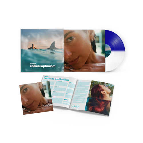 Radical Optimism - Signed White And Blue Translucent Split Vinyl