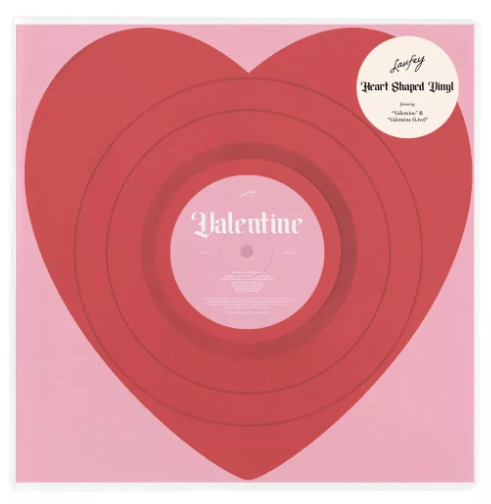 LAUFY - VALENTINE VINYL (SUPER LTD .D HEART SHAPED RED 12")