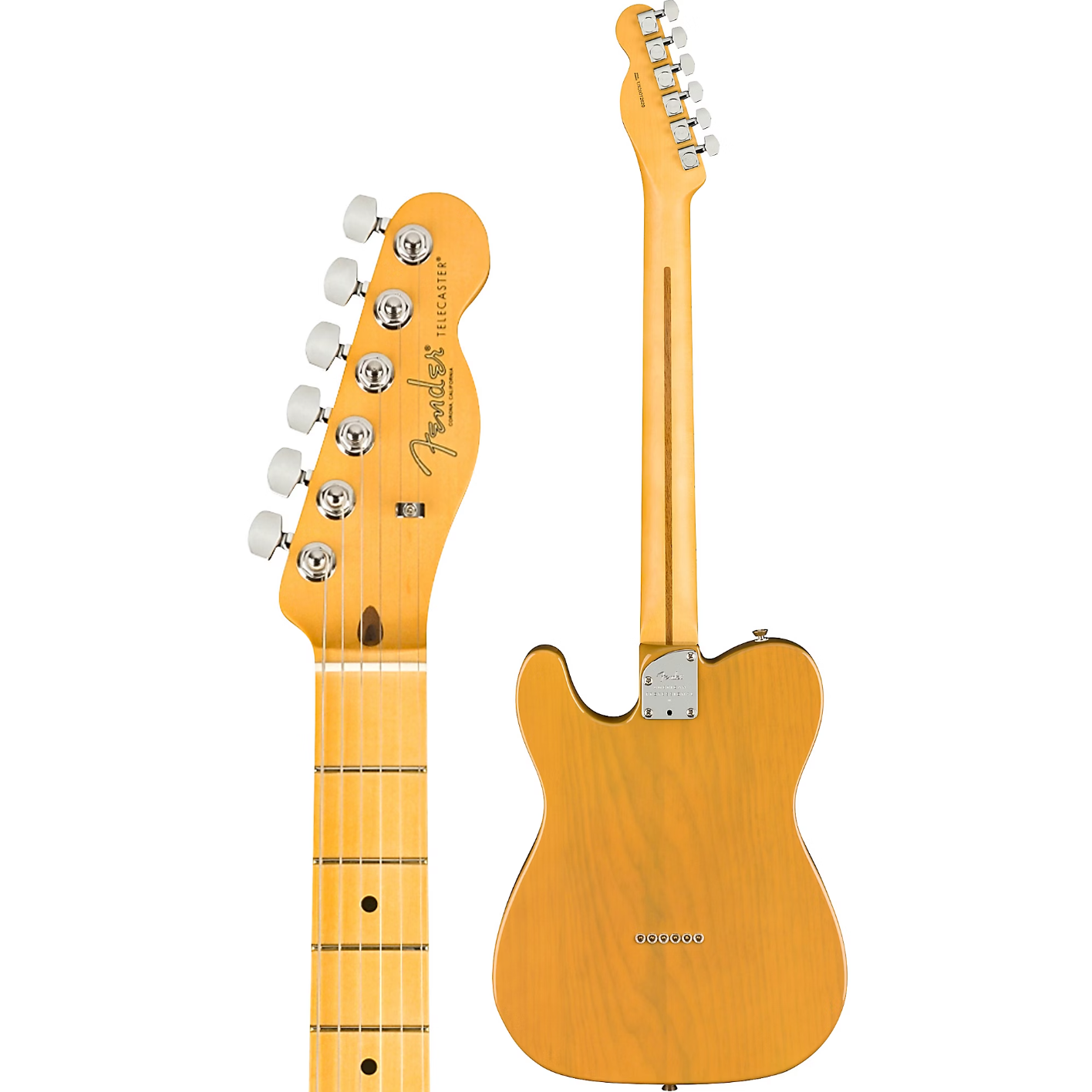 Fender American Professional II Telecaster Maple Fingerboard Electric Guitar Butterscotch Blonde