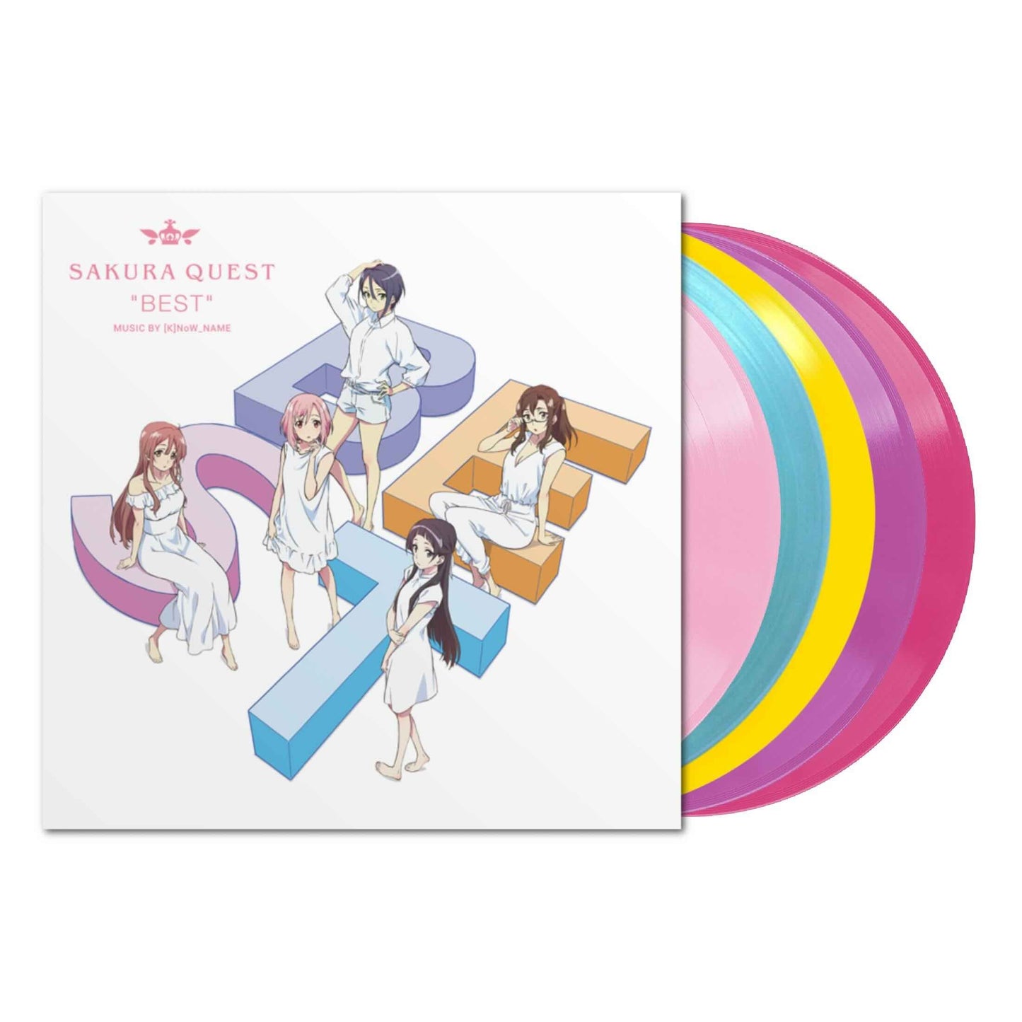 (K)NOW_NAME Sakura Quest "Best" Original Soundtrack 5xLP (Color Vinyl Boxset)