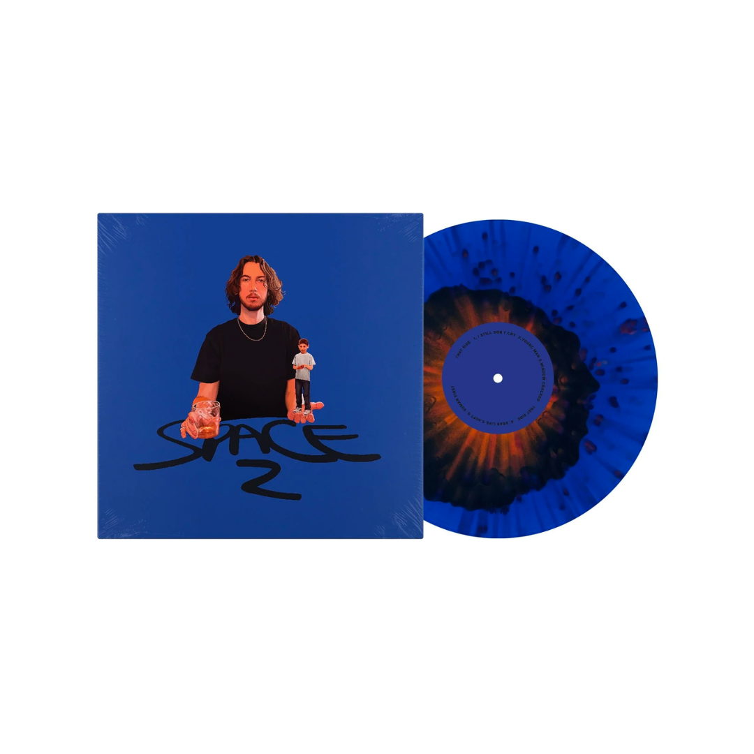 SPACE 2 - Blue With Black And Orange Splatter Vinyl